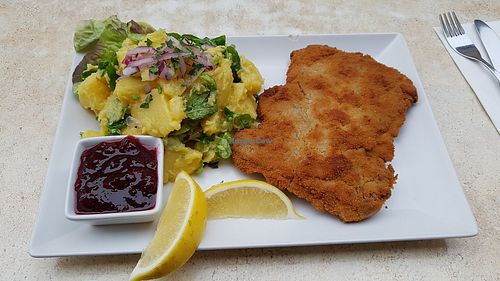 Snitzel and potato salad. Very boring. at Dada in Regensburg