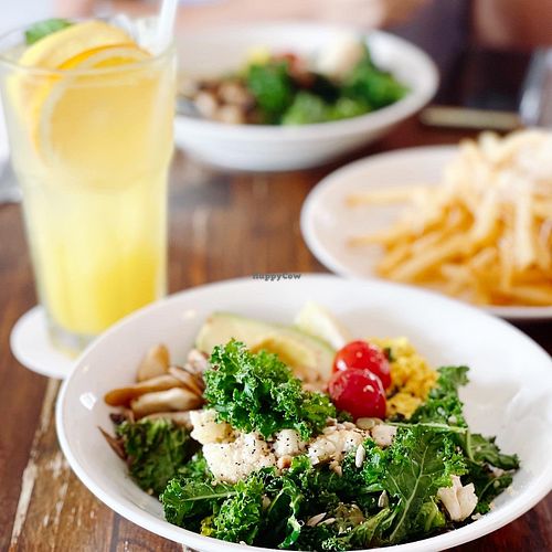 Vegan buddha bowl at Riders Café in Central Singapore