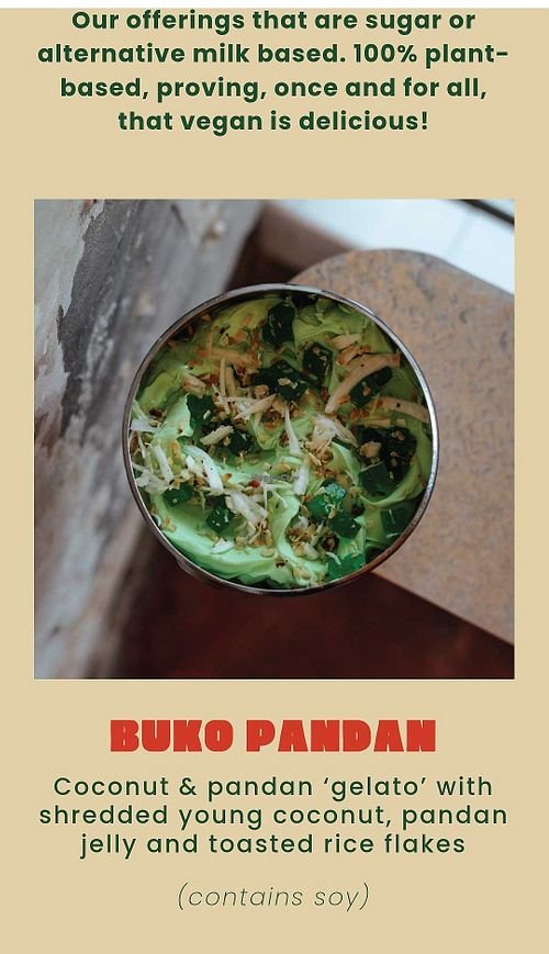 Pandan at Kariton Sorbetes - Footscray in Footscray