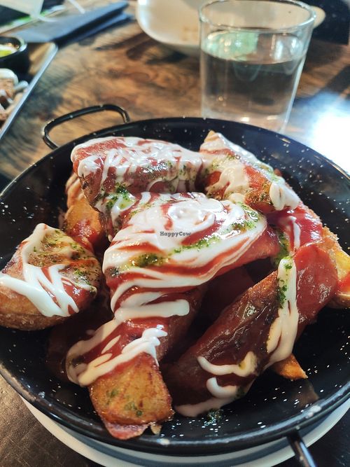 Patatas bravas at Biltegia in Navarra