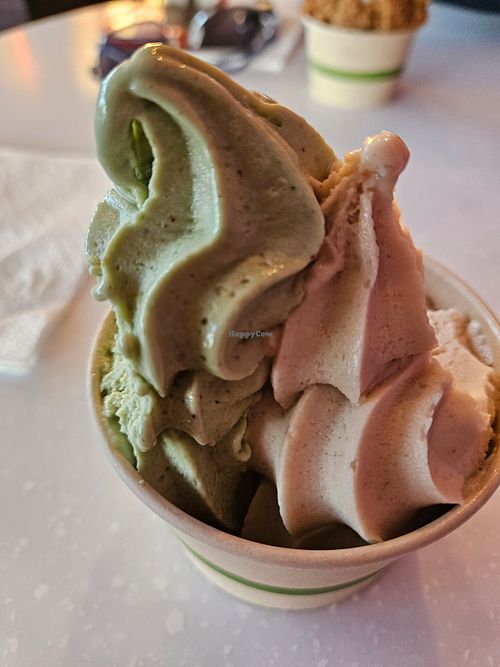 Vanilla and pistachio at Yoga-urt - Santa Monica in Santa Monica