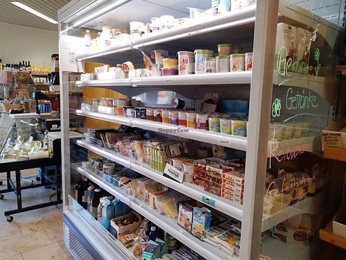 Refrigerated section at biofair genossenschaft in Schofflisdorf