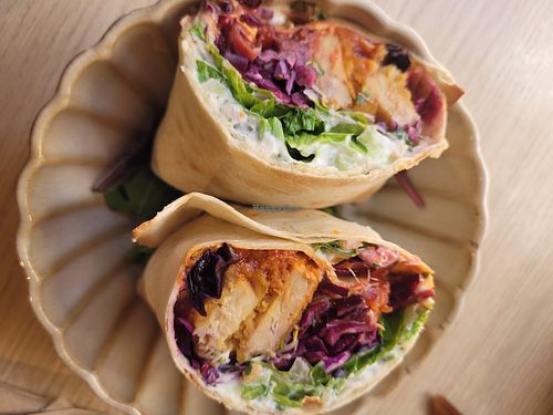 Crispy "Chicken" Wrap at Copper Branch in Utrecht