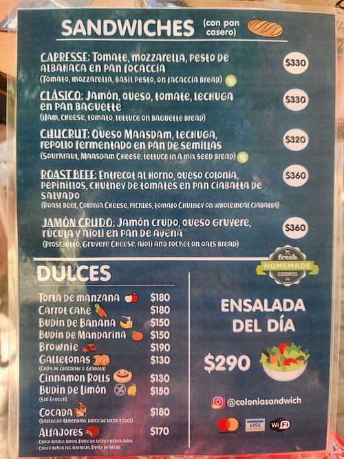  at Colonia Sandwich Coffee Shop in Colonia Del Sacramento