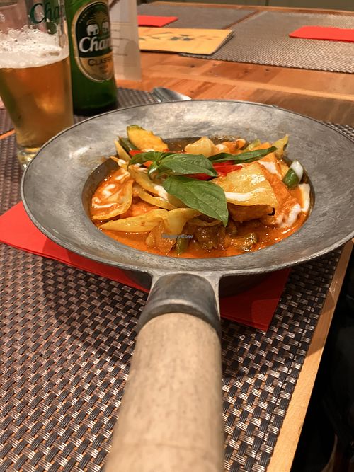Red curry  at Giggling Squid in Salisbury