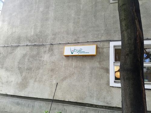 sign at Vega in Warsaw