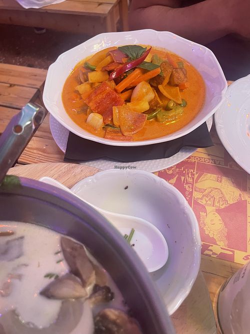 Red curry  at Dara Thai in Athens