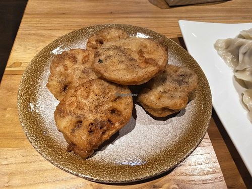 Stuffed lotus root. at SWSW Sanwei Vegetable House - 三味蔬屋素食餐厅 in Shanghai