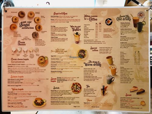 Menu (13 October 2021) at Bagels & Beans - Poolsterstraat in Rotterdam
