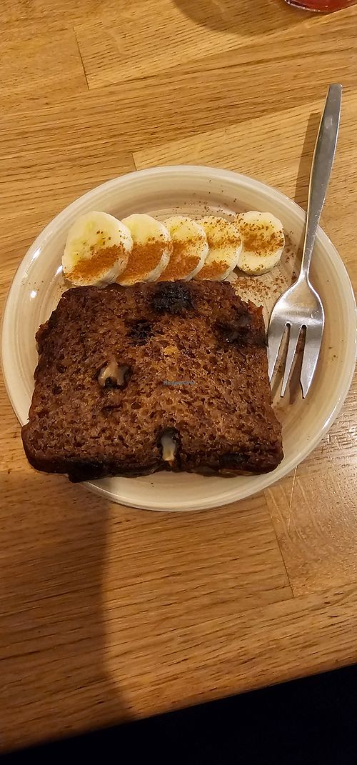 Vegan banana bread. at Bagels & Beans - Poolsterstraat in Rotterdam