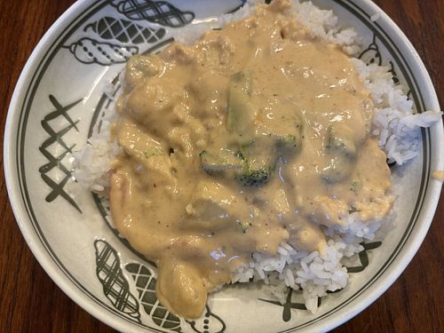 Gang Panang (peanut curry) without fish sauce (it was bad!)  at Siam Fusion in White Lake