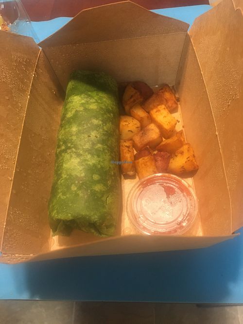 breakfast burrito at The Grain Cafe in Van Nuys