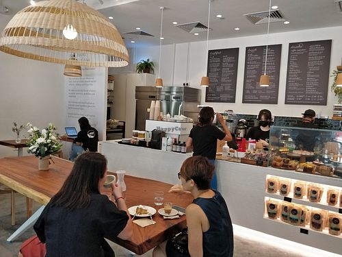 Restaurant interior at The Whole Kitchen - Robinson Rd in Central Singapore