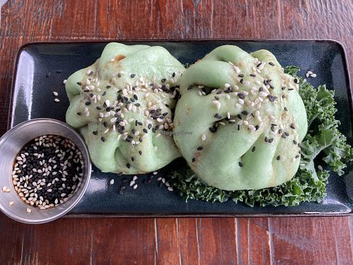 Vegan buns  at Bar Bao in Puerto Varas