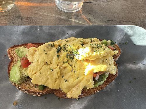 Vegan avocado toast  at 18bin in Las Vegas