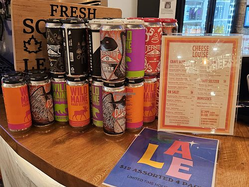 Beers at Cheese Louise in Portland