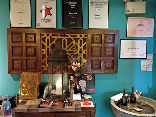 Accolades at Beirut Grill in Central Singapore