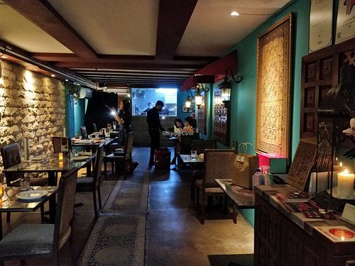 Restaurant interior at Beirut Grill in Central Singapore