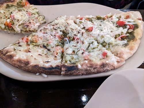 Margarita flatbread pizza at Mantra Kitchen in Houston