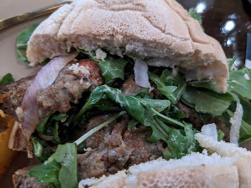 The lioness at Mantra Kitchen in Houston