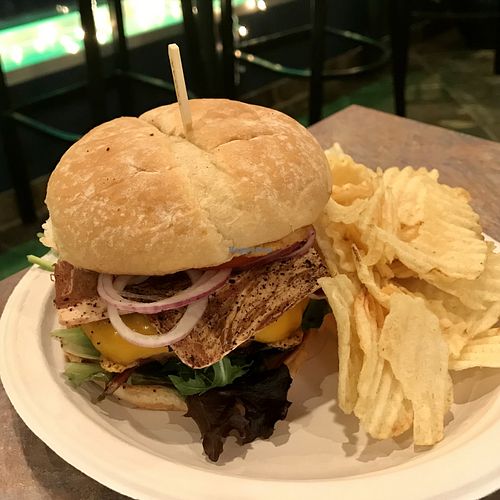 Bacon Cheeseburger w Beyond burger  at The Loopy Leaf in Charleston