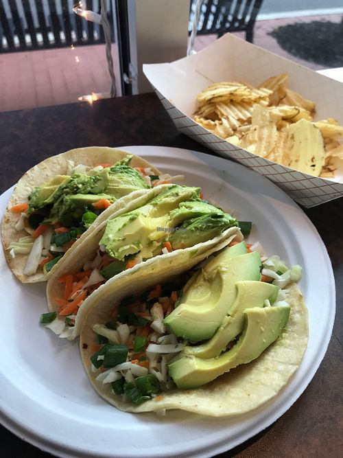 avocado tacos  at The Loopy Leaf in Charleston