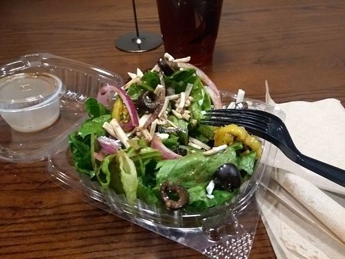 Requested salat with vegan cheese (not on the menu) at Your Pie in Lumberton