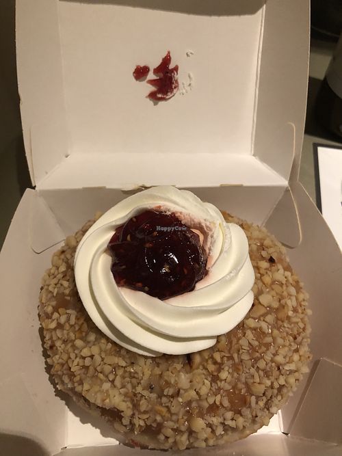 PB&J  at Bungnuts vegan Doughnuts. in Barcelona