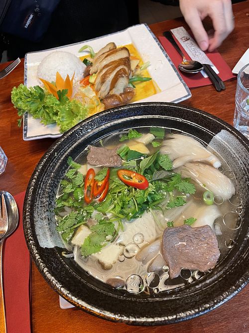 Pho and vegan duck  at My Hao in Nuremberg