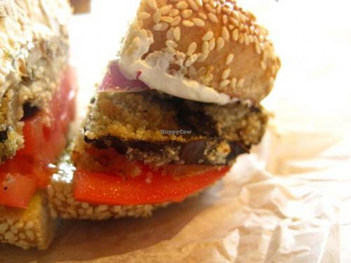 Vegan Tequila Sunrise at Bagel Rising in Allston