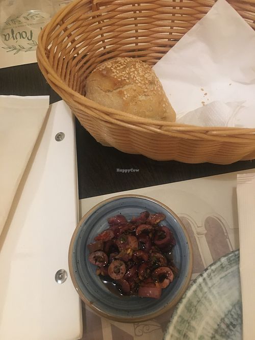 Olive appetizer   at The Rouga in Thessaloniki