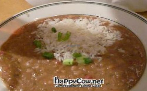 White bean gumbo. at Gumbo Shop in New Orleans