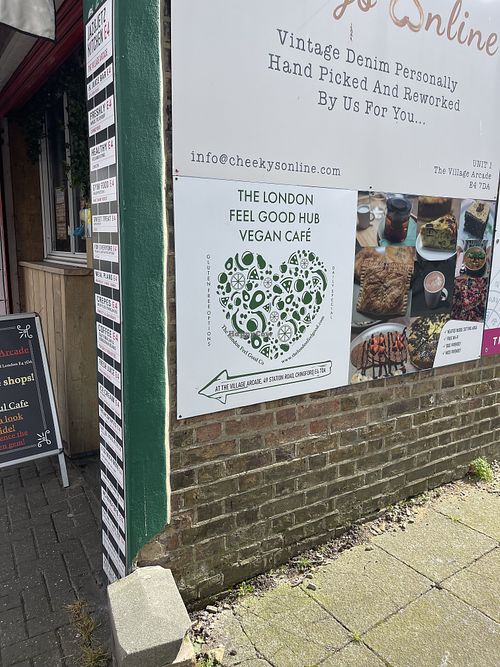   at The London Feel Good Hub Vegan Cafe in East London