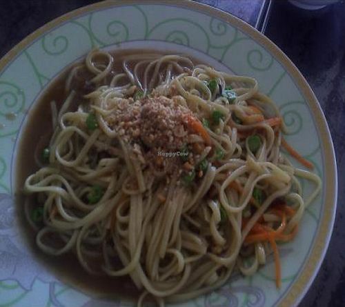 fired Taiwanese style noodle (organic home made noodle) at Vegetarian Health in Sungai Petani