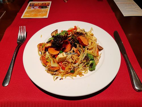 Combo with green mountain sausage at Han Mongolian Barbecue in Biel