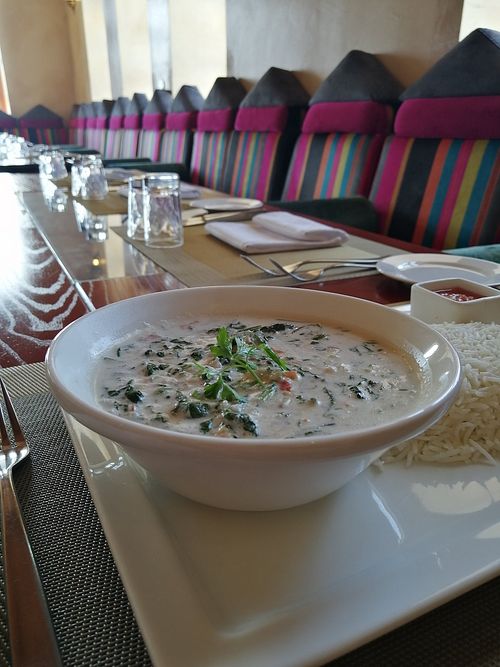 Spinatcurry at Bait Al Luban in Muscat