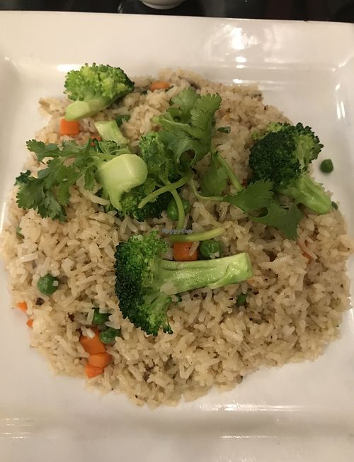 Fried rice sans eggs   at New Lemongrass Taste of Vietnam in Wichita