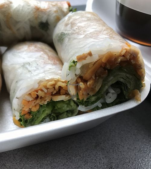 Vegan spring rolls   at New Lemongrass Taste of Vietnam in Wichita