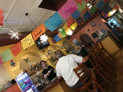 bar area in back  at El Rancho in Watkins Glen