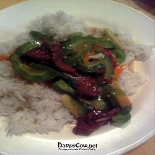 STIR-FRIED BITTER GOURD WITH WHITE RICE  $4.00 at Pu Ti Zhai in Sungai Petani