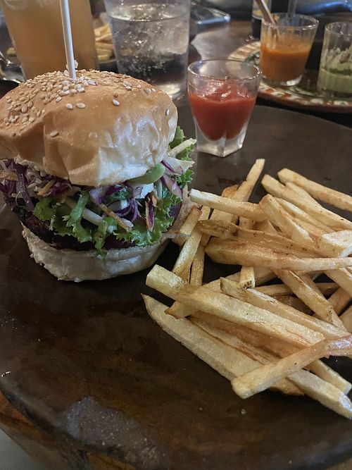 Vegan Burgerr  at La Olita in Brisas De Zicatela