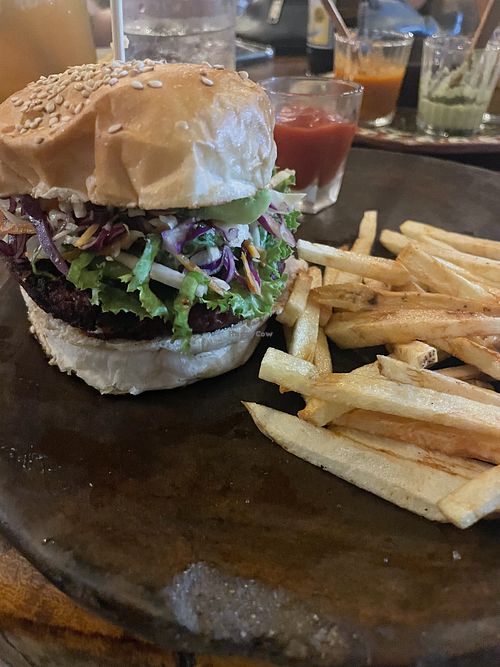 Vegan Burgerr  at La Olita in Brisas De Zicatela