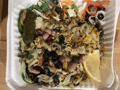 Vegan platter at The Taste of Transylvania in South Brisbane