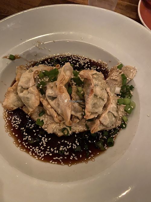 Vegan dumplings   at That Meetball Place in Farmingdale