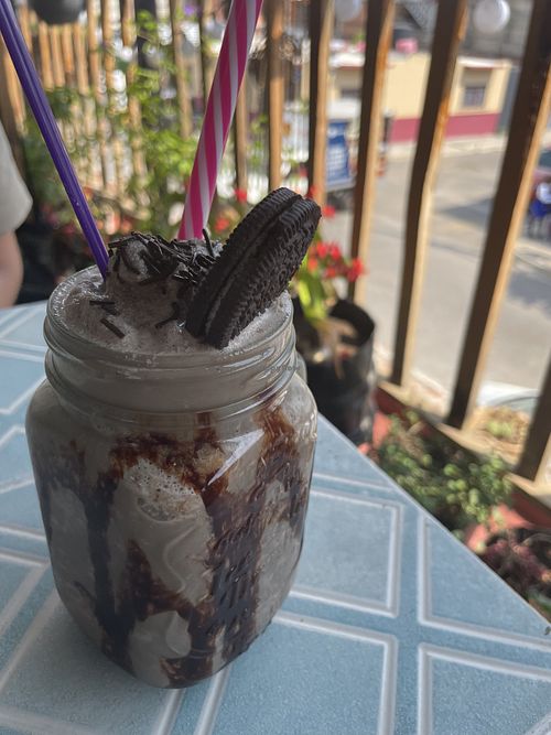 Oreo Frappuchino  at Los Muchitos Comida Vegana in Oaxaca