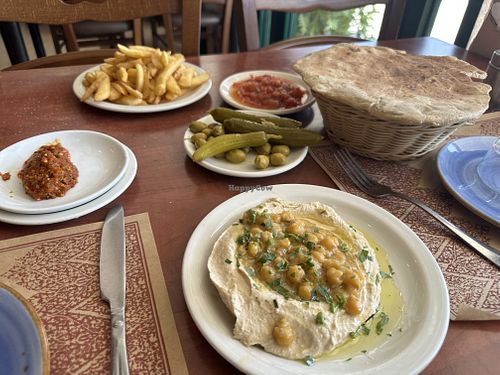 Don’t skip the spicy tomato salad   at Abu Salah in Amiad