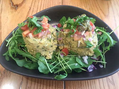 Hummus-Avocado mousse at Avocado in Athens