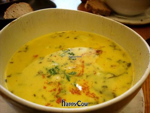 goan curry soup at Avocado in Athens