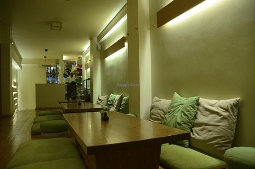 Upstairs seating area at Avocado in Athens