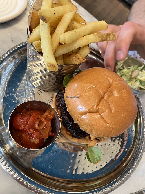 Tempeh burger   at Mallow - Borough Market in South East London